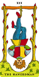 Marseilles Tarot - Major Arcana - The Hangedman