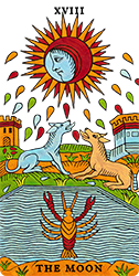 Marseilles Tarot - Major Arcana - The Moon