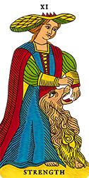 Marseilles Tarot - Major Arcana - Strength