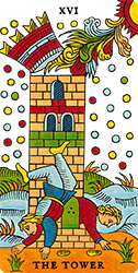 Marseilles Tarot - Major Arcana - The Tower